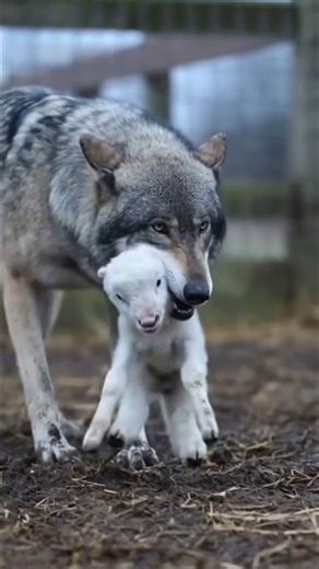 🐶❤️🐑Heroic Mastiffs Save Lamb from Wolf Attack! #WolfAttack #AnimalRescue #ProtectiveInstinct #dog