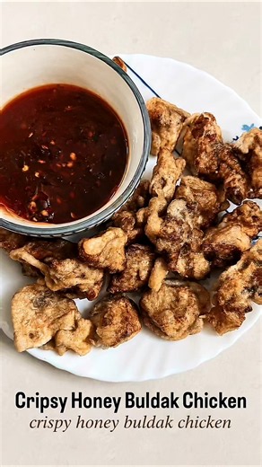Crispy Honey Bulldak Chicken with Special Sauce | Sweet & Crispy Chicken Recipe 😋