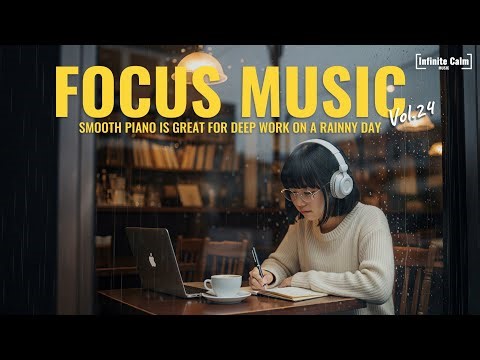 Focus Music Vol.24 | Smooth Piano for Deep Work & Study on Rainy Day. 🌧