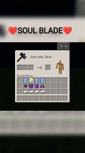 "SOUL BLADE"ARMOUR TRIM IN MINECRAFT 😱