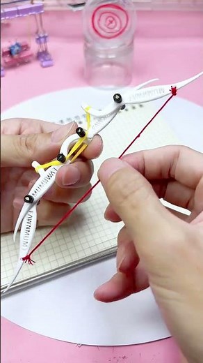 Handmade DIY composite bow Creative handmadeHow does a composite bow made of floss feel?
