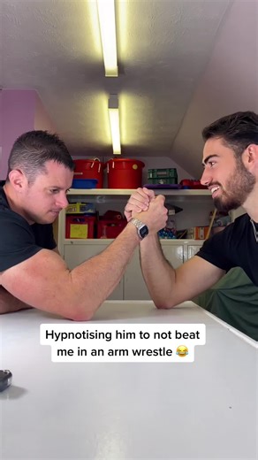 Power of Hypnosis: A Funny Arm Wrestle Challenge