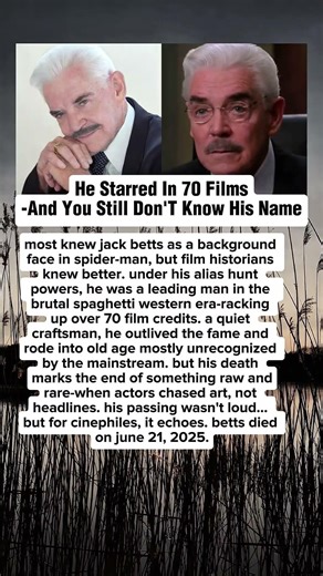 He Starred in 70 Films-and You Still Don't Know His Name.JACK BETTS #celebrity #news #hollywood
