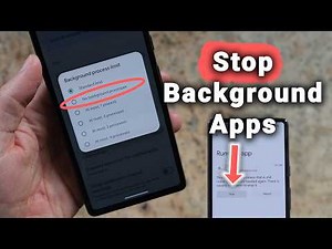 [Android] STOP Apps Running in Background
