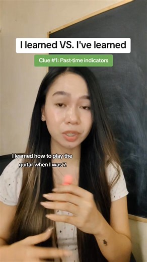 I learned VS. I've learned #englishclass #grammarlesson #grammartips | Winma Carvajal