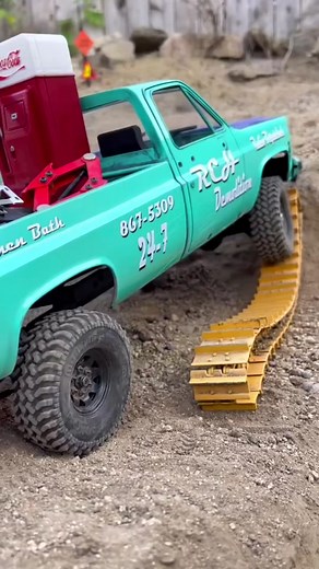 Scale RC cars look like the real thing! We built this radio controlled truck with parts from RC4WD and ShrinkRC. Have fun and wheel see you on the scale trails! ##rccar #traxxas #axial #kyosho #customrc #rccrawler #rccarsoftiktok #radiocontrolled #rccommunity #yardsale