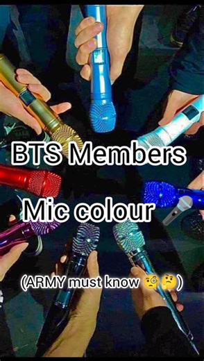 BTS 💜 mic🎤Colour,Army should know 🤔bts #btsshorts #btsarmy #kpopedit #ot7 💜👑💫