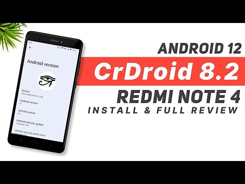 Install CrDroid Android 12 Rom On Redmi Note 4 | Face Unlock & More Features | Full Review