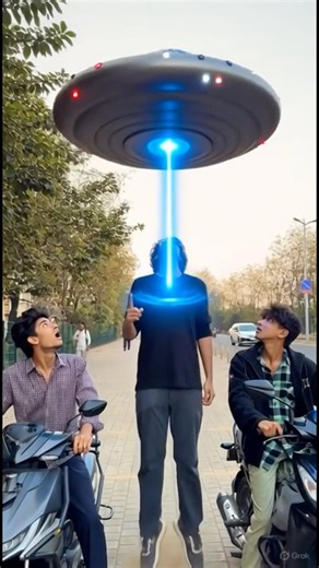 Spaceship spotted👽🛸 | #shorts #alien #spaceship #comedy