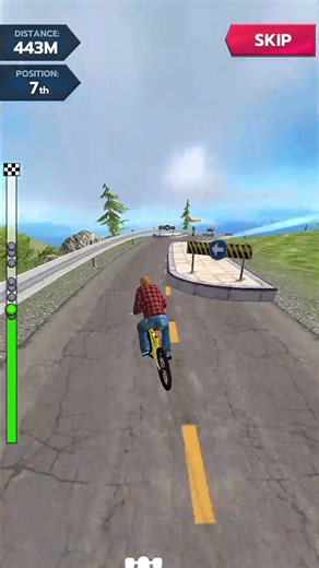 🚵‍♂️Mountain Cycle Race Challenge 😱 | Crazy Downhill Stunts & Dangerous Road Biking! 🌄 | Viral Short