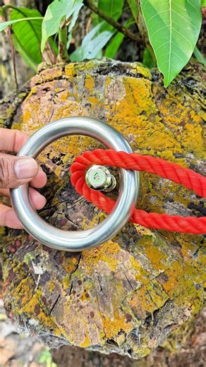 Strong Rope Knot Using a Ring ✅🙏 #shorts #lifehacks #viral