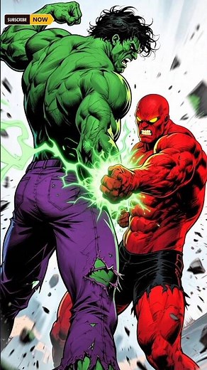 Hulk vs Red Hulk – Who Wins? #hulk #marvel