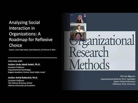 [HIGHLIGHTS] Analyzing Social Interaction in Organizations: A Roadmap for Reflexive Choice