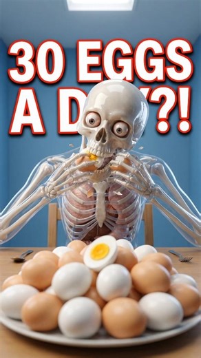 30 Eggs Daily for 1 Month 🤯 #shorts