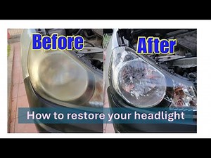 How to restore your headlight assembly #automobile #car repair