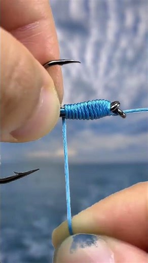 How to tie a mother-and-child hook.#fishing鱼hookbindingmethod子MUook# Fishing Skills 🎣Outdoor Fishing