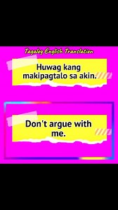 6.6K views · 64 reactions | Tagalog English Sentences | Basic phrases tagalog English Translation ♥️ | John Ines Mina | Facebook