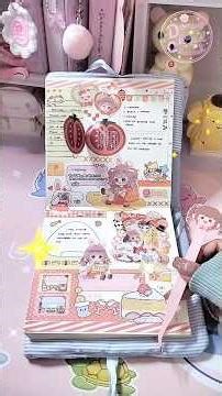 Making Kawaii Journal ? Rabbit Girl Love Story Theme🐰❤#asmr #journal #sticker #journaling