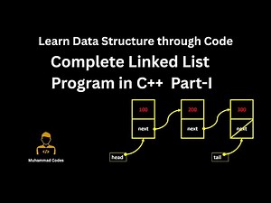 Complete Linked List Program in C++ Part-I | Linked List C++