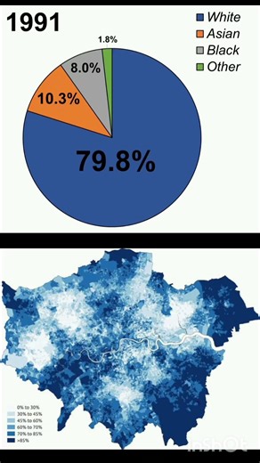 White Population in London | Population Demography #london #white #demography