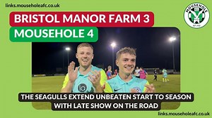 1.5K views · 22 reactions |  | GOALS AND INTERVIEWS from Tuesday's epic encounter in Bristol BRISTOL MANOR FARM 3-4 MOUSEHOLE https://mouseholeafc.co.uk/match-report-bristol-manor-farm-sept-2023 | Mousehole AFC | Facebook