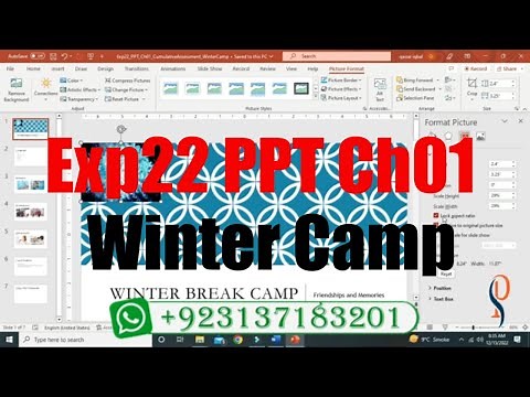 Exp22_PowerPoint_Ch01_CapAssessment_Winter_Camp | Exp22 PPT Ch01 Winter Camp | ‪@PearsonSolution‬