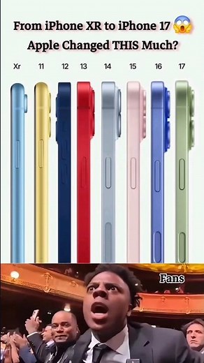 iPhone XR to iPhone 17 😱 | Apple Design Evolution Side-by-Side 📱