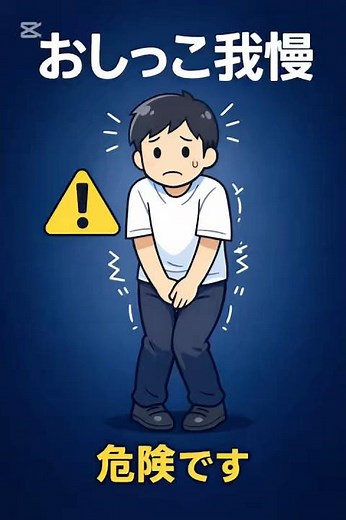 おしっこを我慢すると起こること #医学 #雑学 #プチ知識 #医学生
