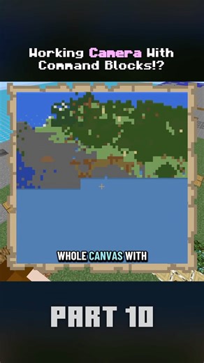 How the camera works in 32 seconds #minecraft #commandblock #shorts