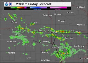 5K views · 14 reactions | Wondering when Thunderstorms might impact your area? Here is a radar projection showing how storms are expected to evolve overnight into Friday morning. Note that most storms stay south of Sioux City this evening, before lifting northward overnight. | US National Weather Service Sioux Falls South Dakota | Facebook