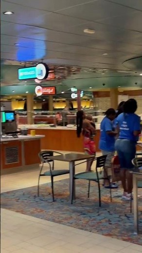 Carnival Paradise buffet area