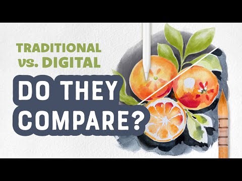 Let's Explore Traditional vs Digital Watercolor Painting