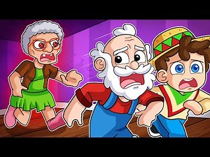 ESCAPE from EVIL GRANNY on ROBLOX! 🧓💀ANGRY GRANNY with SILVO, LINGAMES, PERMON and DANY