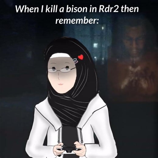 When I kill a bison in Rdr2 then remember 🦬: