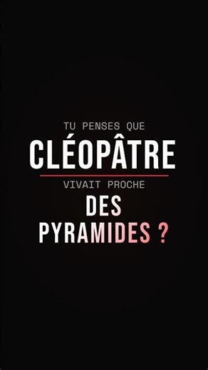Cléopâtre était plus proche de l’iPhone que des pyramides.📱 #cleopatre #pyramide #histoire #culture