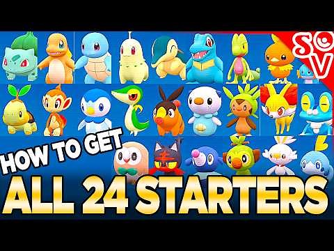How to Get ALL 24 Starter Pokemon - Indigo Disk