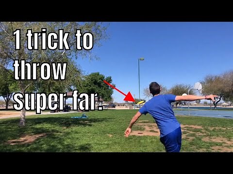 How To Throw A Frisbee Far And Accurate!
