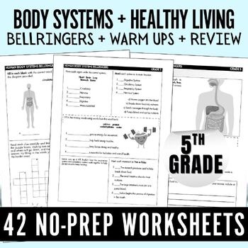 Grade 5 Science Bell Ringers | Human Body Systems, Health, & Daily Warm‑Ups