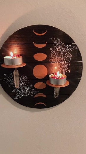 🌙🖤✨ #EatFreshRefresh #witch #witchtok #halloween #woodenart #candleholder #candles #witchcraft #babywitch #witchy #aesthetic #babywitchtips #fy