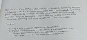 Why is waste segregation important at the household level?Ment... | Filo