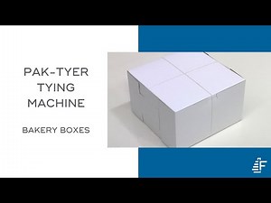 Bakery Boxes String Tying Pak-Tyer Tying Machine