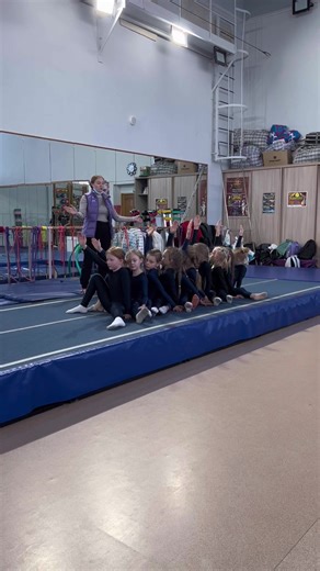 Synchronized Gymnastics Routine by Young Athletes