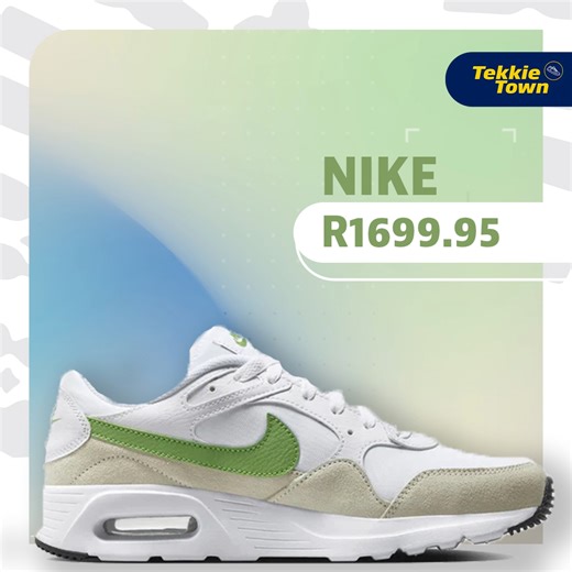 1.2K views · 1.3K reactions | With its easy going lines, heritage track look and of course, visible Air cushioning, the Nike Air Max SC is the perfect finish to any outfit. The rich mixture of materials adds depth while making it a durable and lightweight shoe for everyday wear. Get the #Nike Air Max SC for R1699.95, now at selected #TekkieTown stores or online here: https://brnw.ch/21wIqkp | Tekkie Town | Facebook