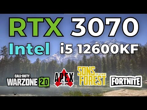 RTX 3070 + Intel i5 12600KF Benchmarks - 4 Games Tested