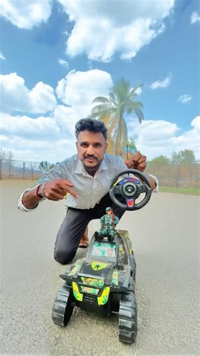 RC Remote Control Military Car Racing And Tasting 🚔😘