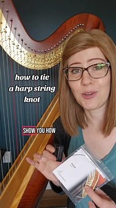 How to tie a harp string 🪢 Let me know if you have any other harp questions! #harp #educational #teaching #string #knot #music #lesson | Kristan Toczko
