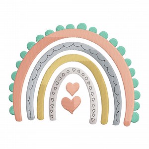 Rainbow Embroidery Design, Rainbow With Heart Machine Embroidery Design, Boho Rainbow Embroidery File, Boho Rainbow Embroidery Design. - Etsy Canada