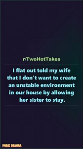 71K views · 1.1K reactions | I flat out told my wife that I don't want to create an unstable environment in our house by allowing her sister to stay. | Pure Drama | Facebook