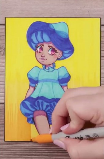 SHARPIE ART CHALLENGE! - No sketch, Ink only!