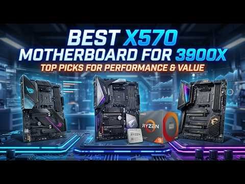 ✅ TOP 5 Best X570 Motherboard For 3900X |